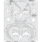 Return of the Skull Master - Frontal II Airbrush Template