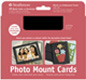 Photo Mount Cards, Black, 10 pk
