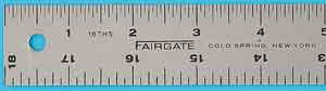 Fairgate Cork Back Aluminum Rule 12"
