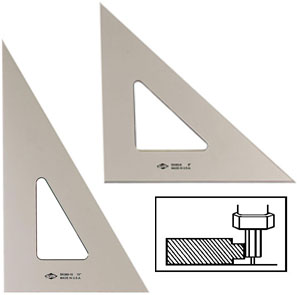 ALVIN Smoke-Tint Triangles 30/60 8"