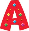 Jazzy Gems Ready Letters